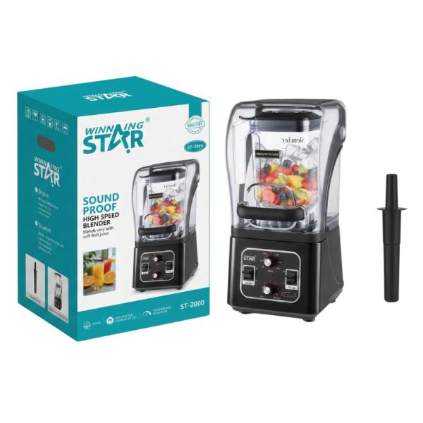 LICUADORA INSONORIZADA WINNING STAR ST-2090 DE ALTA VELOCIDAD 1600W 1.8L ZZJ-1691-WST-110V-38159