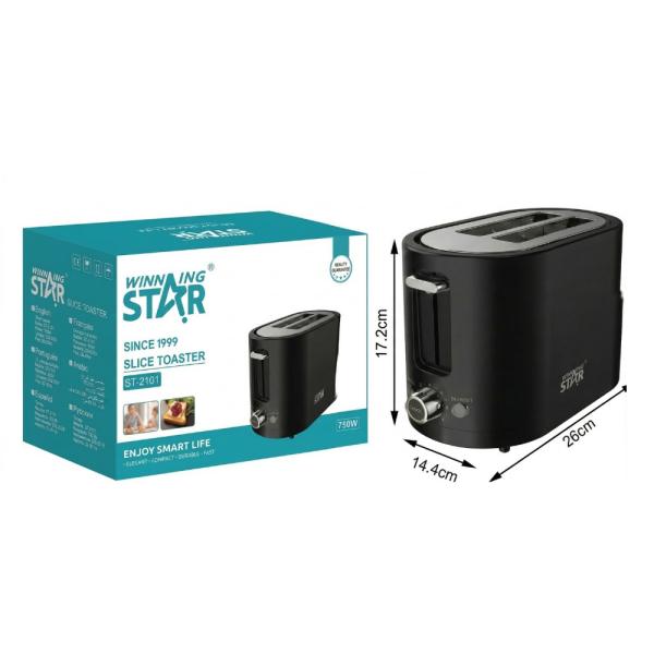 TOSTADORA WINNING STAR ST-2101 750W 7 NIVELES MBJ-729-WST-110V-16980