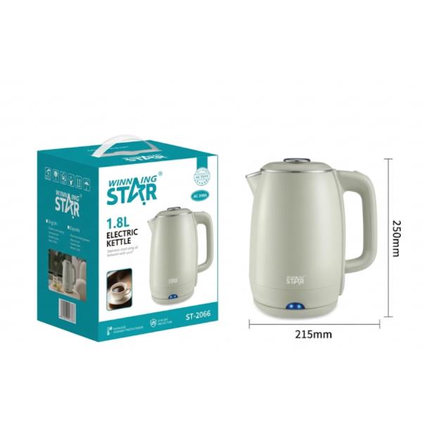 HERVIDOR eléctrico WINNING STAR ST-2066 1000W 1.8L RSH-1742-WST-110V-14622