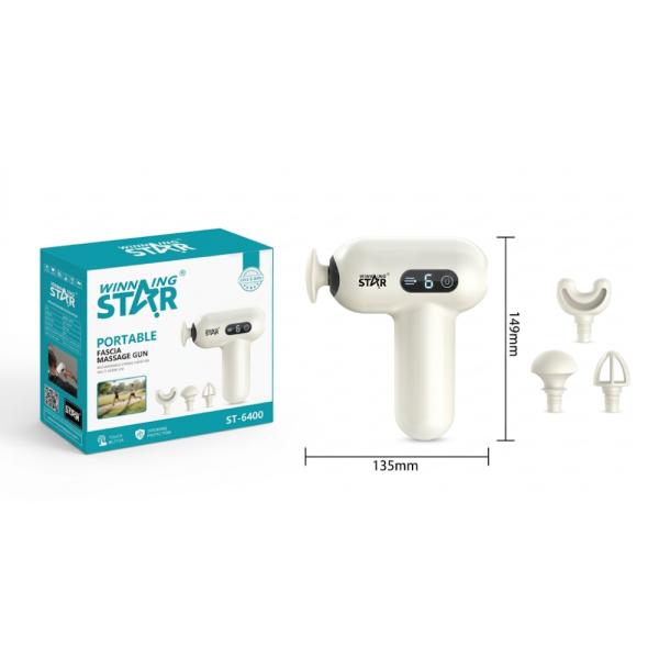 PISTOLA portátil DE MASAJE CORPORAL WINNING STAR ST-6400 6 NIVELES JMQ-1233-WST-38084