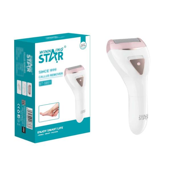 EXFOLIADOR eléctrico PARA PIES WINNING STAR ST-5851 ROTATIVA 2 CABEZALES/IPX5/portátil MJQ-959-WST-17243