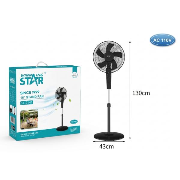VENTILADOR DE PIE 16 PULG WINNING STAR ST-2141 3 VELOCIDADES DFS-766-WST-110V-17063