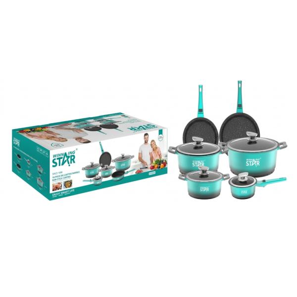 SET DE OLLAS WINNING STAR ST-5106 ALUMINIO 6 PIEZAS GUO-297-WST-DN