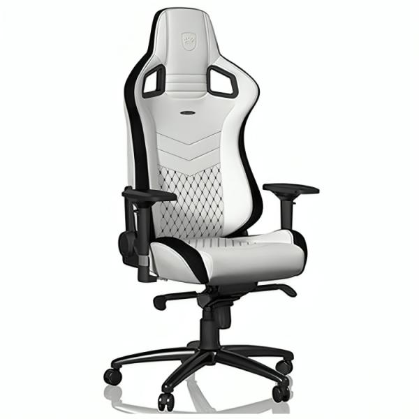 SILLA GAMING NOBLECHAIRS  EPIC CUERO sintético NBL-PU-WHT-001