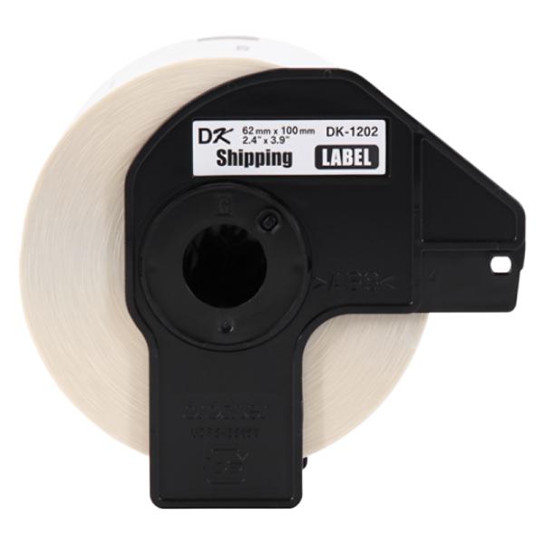 ROLLO DE ETIQUETA BROTHER PARA ENVñOS DK1202 62MM X 100MM / 300 ETIQUETAS COMPATIBLE CON IMPRESORAS QL PAPEL BLANCO CON TEXTO NEGRO