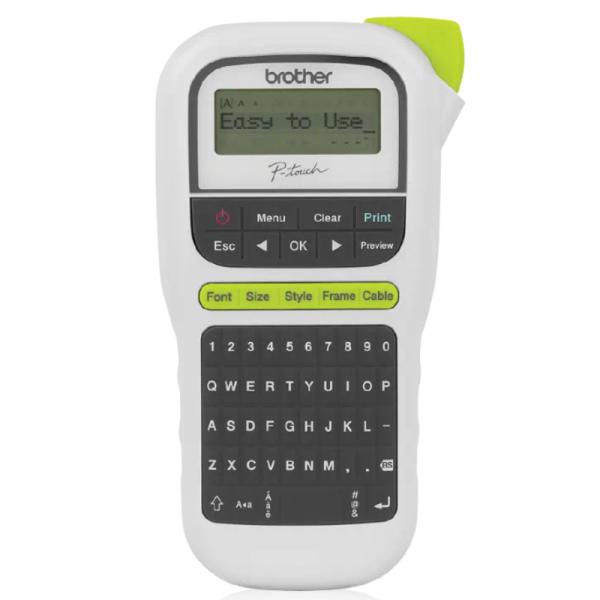 IMPRESORA DE ETIQUETA BROTHER PTH110 20MM/SEG portátil 2 LINEAS DE impresión