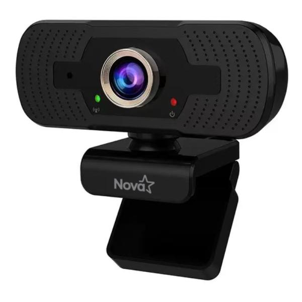 CAMARA WEB NOVA AWM12002002C 1080P FULL HD USB 2.0 CON MICROFONO INCLUIDO