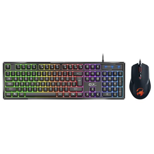 TECLADO Y MOUSE GAMING RGB GENIUS SCORPION KM-GX6 alámbrico USB ESPAñOL 31330010401
