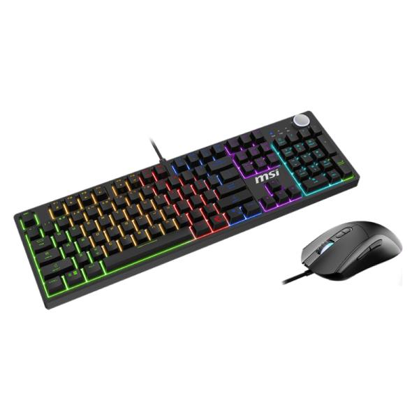 TECLADO Y MOUSE GAMING RGB MSI FORGE GK320 COMBO RED INGLES S11-04CE204-HH9