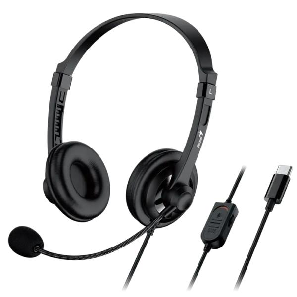 HEADSET GENIUS HS-230U alámbrico USB-C 2.4M 31710021405