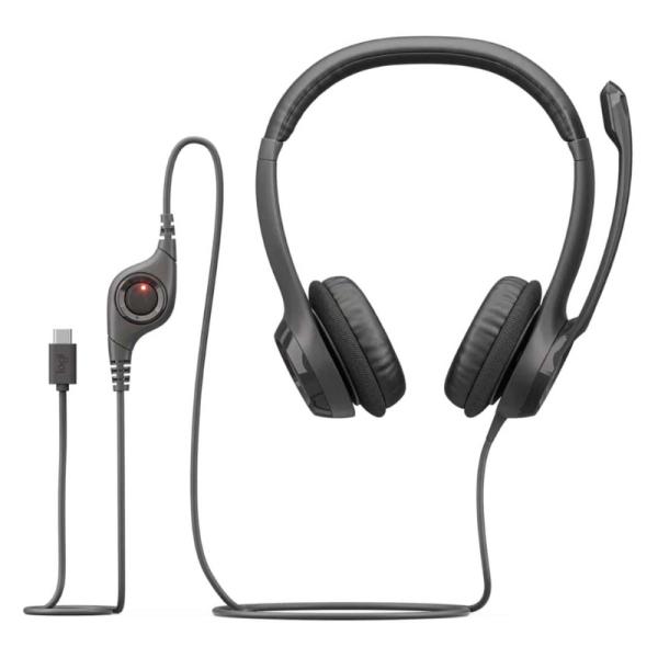 HEADSET LOGITECH H390 alámbrico USB-C 981-001575