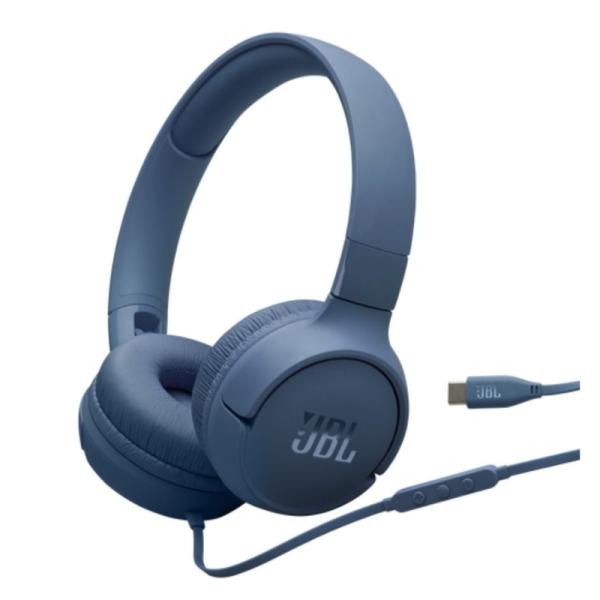HEADSET JBL T520 alámbrico USB-C JBLT520CBLUAM