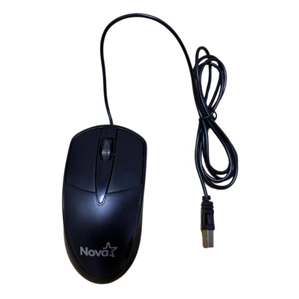 MOUSE NOVA MOD633US003C alámbrico USB 1200 DPI
