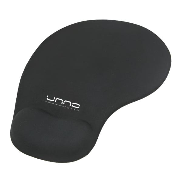 MOUSE PAD UNNO TEKNO MP6001BK 19X23CM MICROFIBRA ergonómico