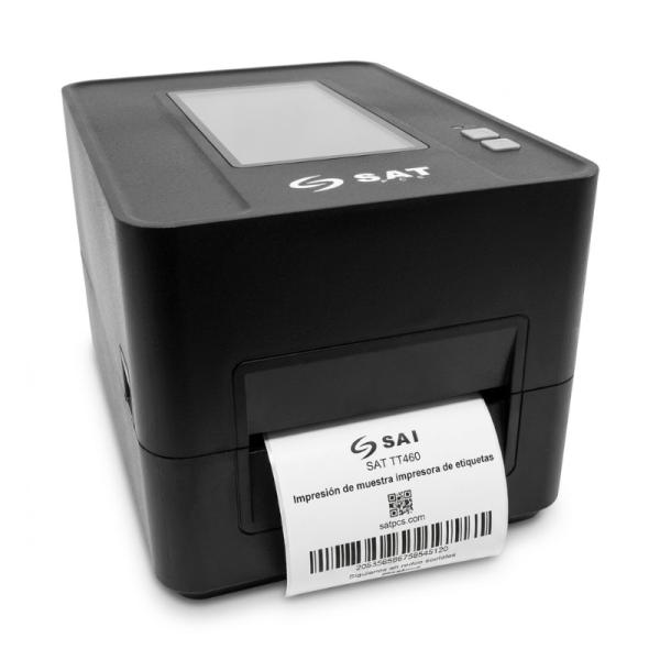 IMPRESORA PUNTO DE VENTA SAT TT460 UE TRANSFERENCIA térmica / térmica DIRECTA USB / ETHERNET PAPEL 112 MM ETIQUETAS CñDIGOS DE BARRAS Y QR 4070024000284
