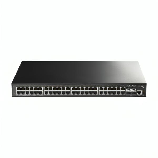 SWITCH  CUDY  GS5048S4 1.0  PUERTOS 48 ñ GbE/ 4 ñ SFP+ DE 10 G  ADMINISTRABLE L3