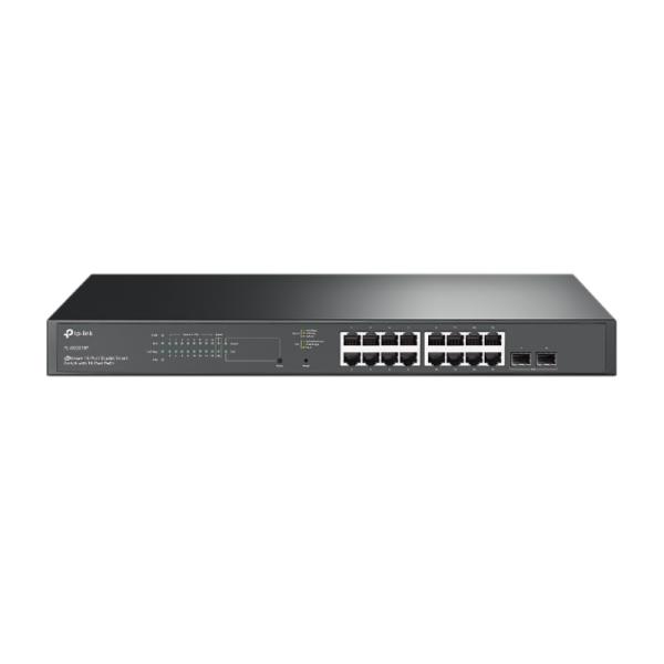 SWITCH TP LINK SG2218P(UN) OMADA 16 PUERTOS RJ45 POE+ + 2 RANURAS SFP GIGABIT 10/100/1000 MBPS ADMINISTRABLE