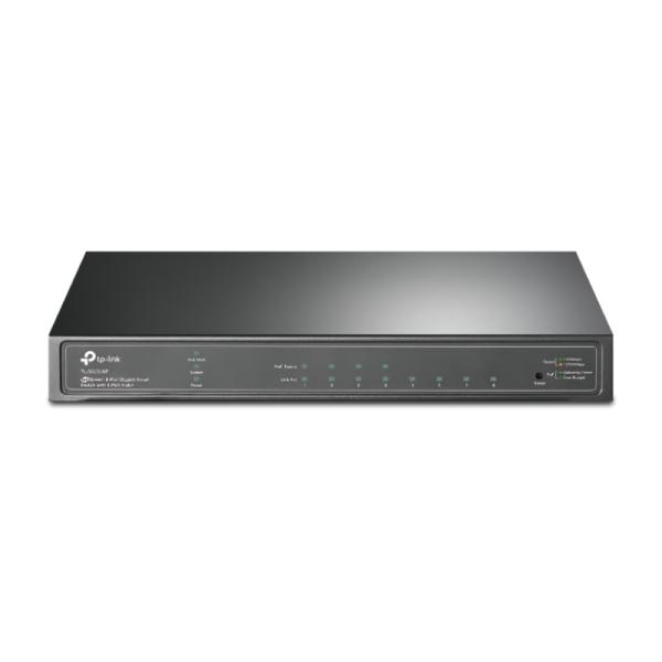 SWITCH TP LINK SG2008P(UN) 4 PUERTOS POE+ Y 4 PUERTOS GIGABIT 10/100/1000 MBPS ADMINISTRABLE