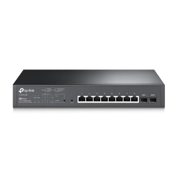 SWITCH TP LINK SG2210MP(UN) 8 PUERTOS POE+ 2 RANURAS SFP GIGABIT 10/100/1000 MBPS ADMINISTRABLE