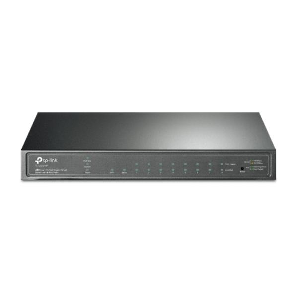 SWITCH TP LINK SG2210P(UN) 8 PUERTOS POE+ 2 RANURAS SFP 10/100/1000 MBPS ADMINISTRABLE