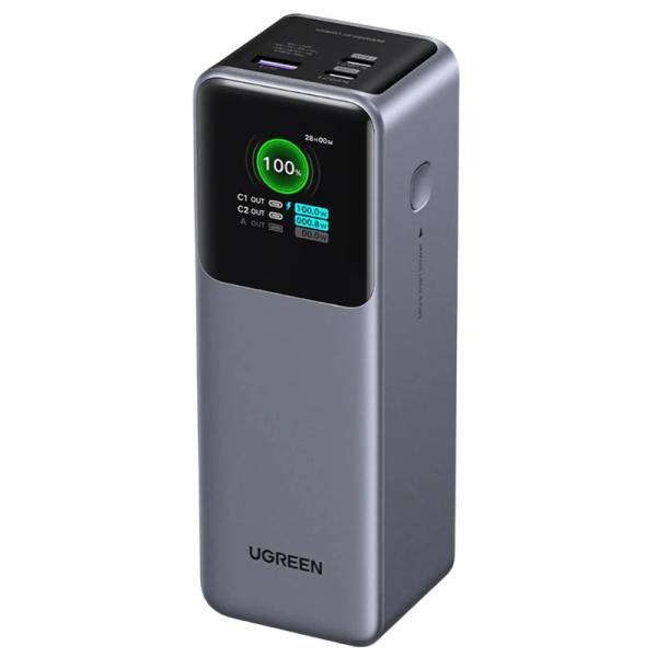 POWER BANK UGREEN PB722 NEXODE 25000MAH PANTALLA TFT CARGA rápida 200W 35525B