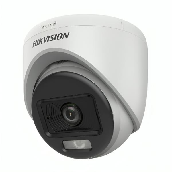 cámara TURRET HIKVISION DS-2CE70KF0T-LPFS(2.8MM)(O-STD) 3K SMART HYBRID LIGHT COLORVU IR Y LUZ BLANCA HASTA 20 M 327800901