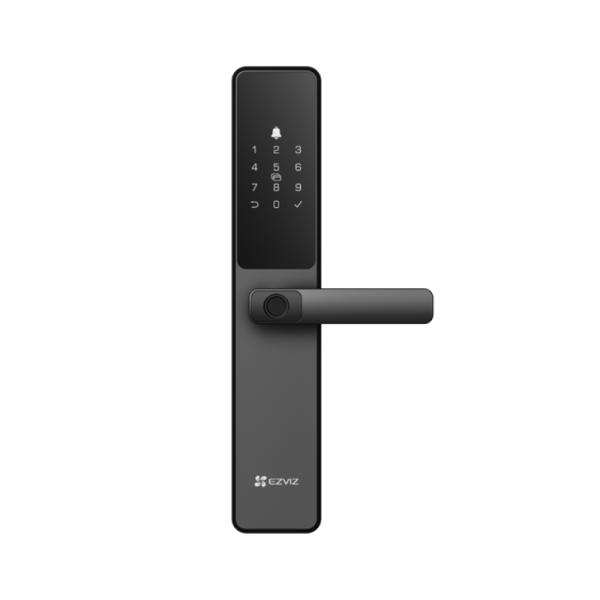 CERRADURA INTELIGENTE BIOMñTRICA EZVIZ CS-DL05-R101-WBCP-GR HUELLA DACTILAR código TARJETA LLAVE BLUETOOTH Y DESBLOQUEO REMOTO WIFI BLUETOOTH IP65 310500643