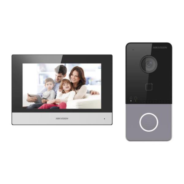 KIT VIDEOPORTERO IP HIKVISION DS-KIS603-P(D)(O-STD) (E) TECLADO táctil EN MONITOR cámara 2MP ETHERNET / WI-FI / RS-485 305306551
