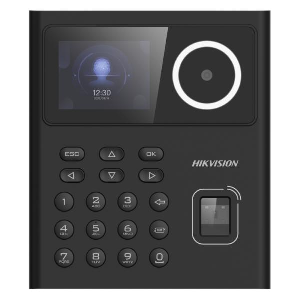CONTROL DE ACCESO RECONOCIMIENTO FACIAL / LECTOR DE HUELLAS / LECTOR TARJETA M1 / PIN HIKVISION DS-K1T320MFWX-B(O-STD) (E) CON PANTALLA LCD DE 2.4" LENTE 2MP 302921224