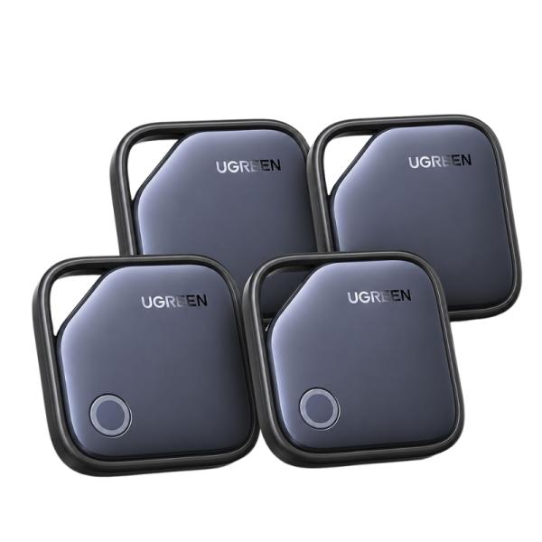 LOCALIZADOR UGREEN CM916 FINETRACK PRO (4-PACK) BLUETOOTH CARGA USB-C COMPATIBLE CON APPLE FIND MY / GOOGLE FIND HUB CON ALARMA 75646P