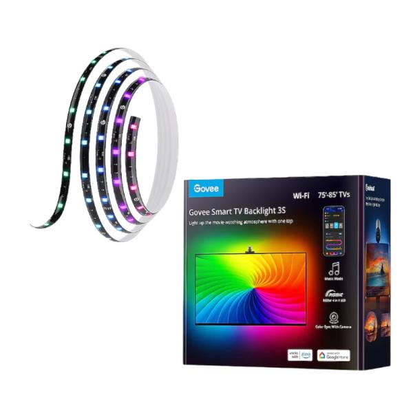 LUCES GOVEE TV BACKLIGHT 3S 75-85 PULG RGBIC WI-FI BLUETOOTH H6098AD2