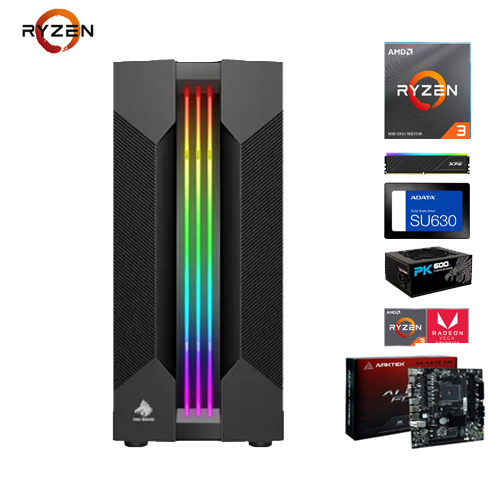 PC Gamer Pichau Rawson II, Ryzen 3 3200G, Memória de 16GB DDR4